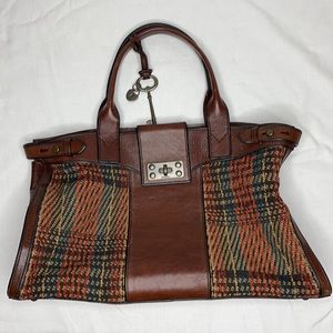 Fossil Reissue Vintage Genuine Leather Tote Bag
